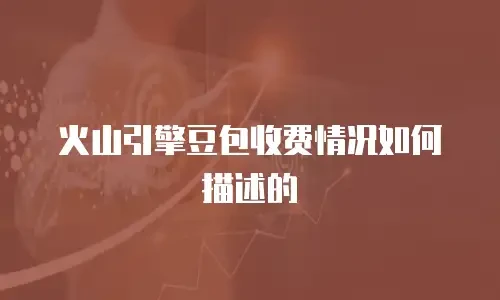火山引擎豆包收费情况如何描述的